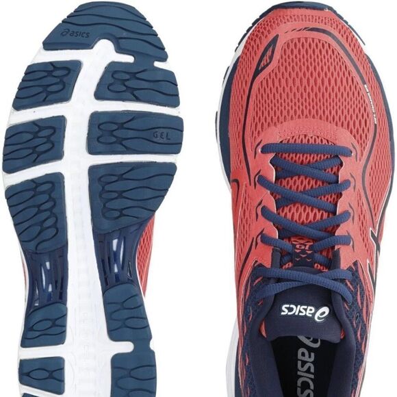 NEW IN BOX ASICS GEL CUMULUS 19 Womens 7.5 or  Mens 6 US 39 EUR Orange Navy - Picture 3 of 8